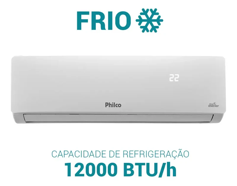 Ar Condicionado Split Philco Inverter 12.000 BTU Frio Branco — foto 4 de 7