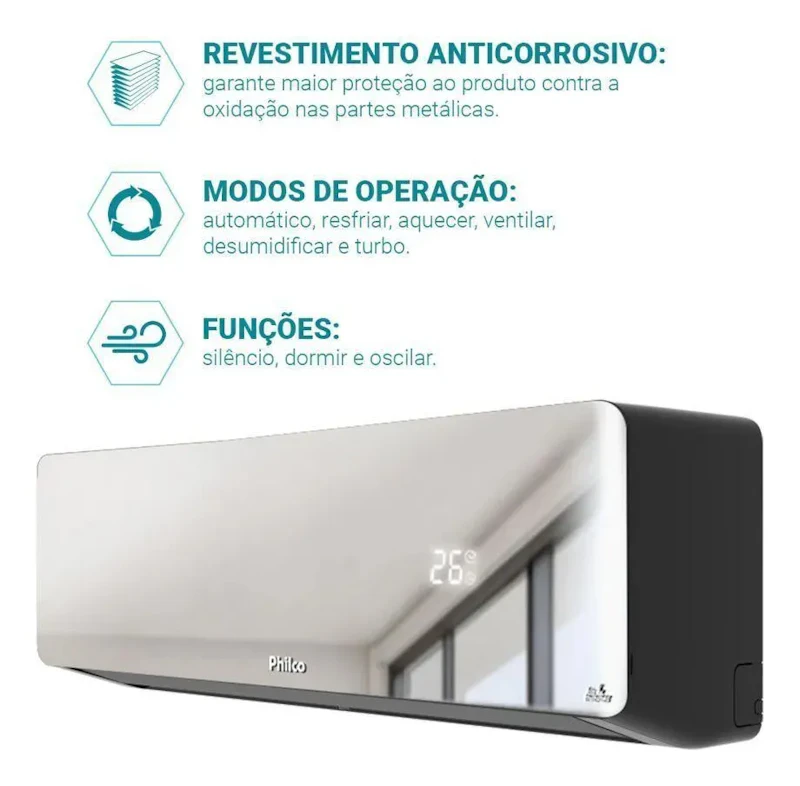 Ar Condicionado Inverter Philco Pac12qg 12000 Btus Qf Blanco — foto 6 de 7