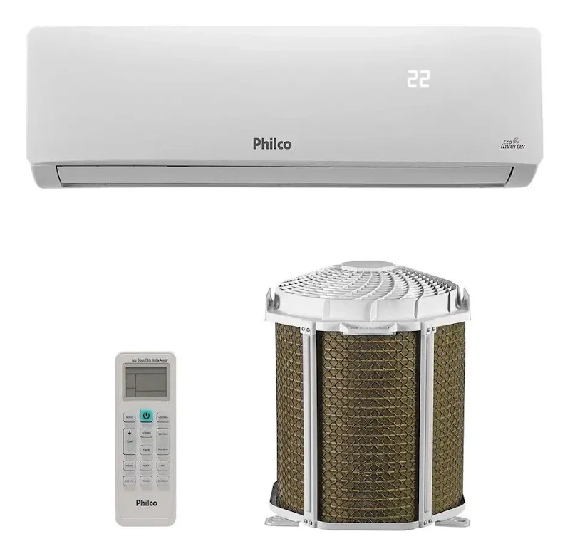 Ar-condicionado Split Inverter 12000 Btus Philco Frio Cor Branco