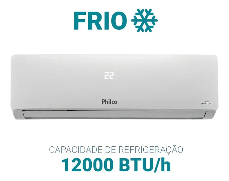 Ar Condicionado Split Hi Wall Inverter 12000 Btus Pac12fb Frio Philco — foto 2 de 6