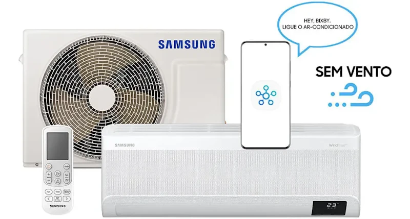 Samsung Ar Condicionado Inverter Windfree Sem Vento Connect 12000 BTUs Só Frio Cor Branco — foto 3 de 10