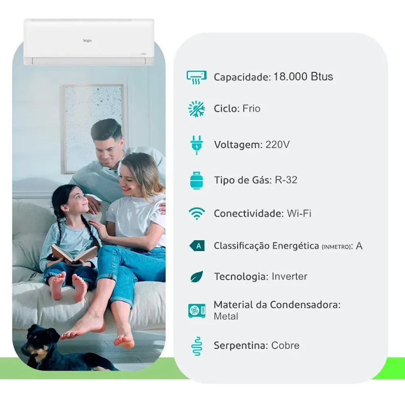 Ar Condicionado Elgin Eco Inverter Iii 18000 Btus Frio — foto 3 de 10
