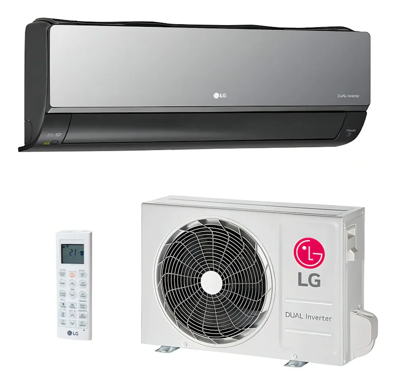 Ar-Condicionado LG Dual Inverter Voice Artcool +AI 18.000 BTU Quente/Frio