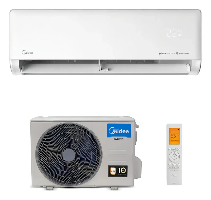 Ar Condicionado Hw Inverter Midea Ai Ecomaster 18k Frio Cor Branco