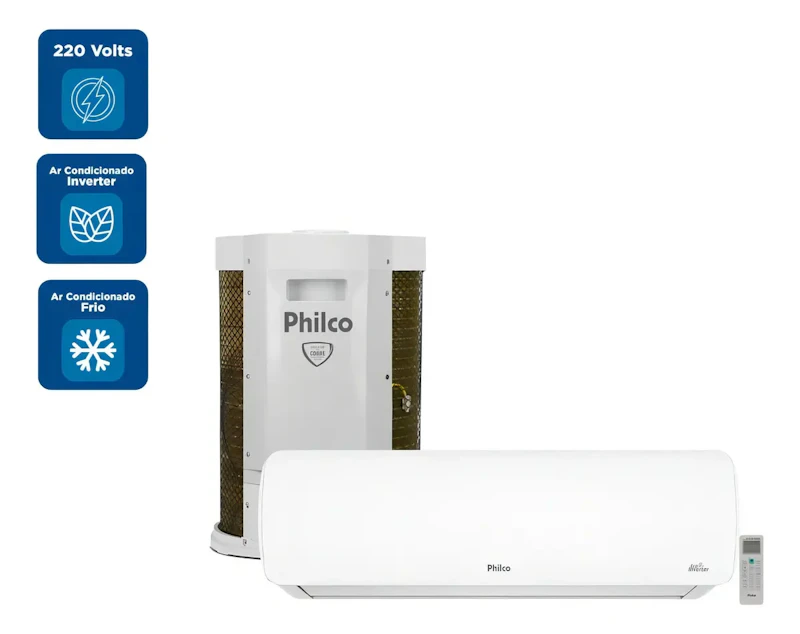 Ar Condicionado Split Hi Wall Inverter Philco 18000 BTU/h Frio 220 Volts — foto 8 de 8