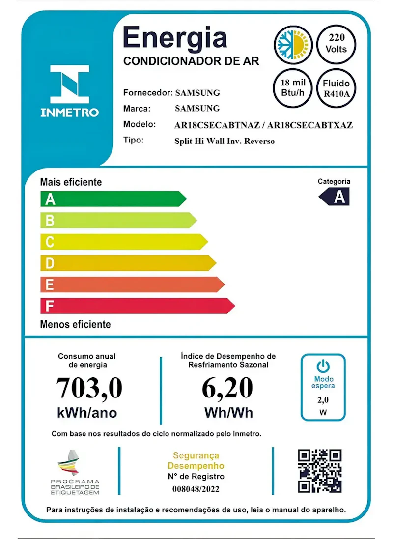 Ar Cond Samsung WindFree Black Edition 18000 BTUS QF — foto 6 de 6