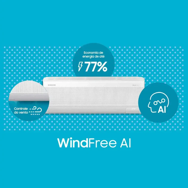 Ar-condicionado Split Samsung Windfree Ai 18.000 Btus Quente — foto 3 de 6