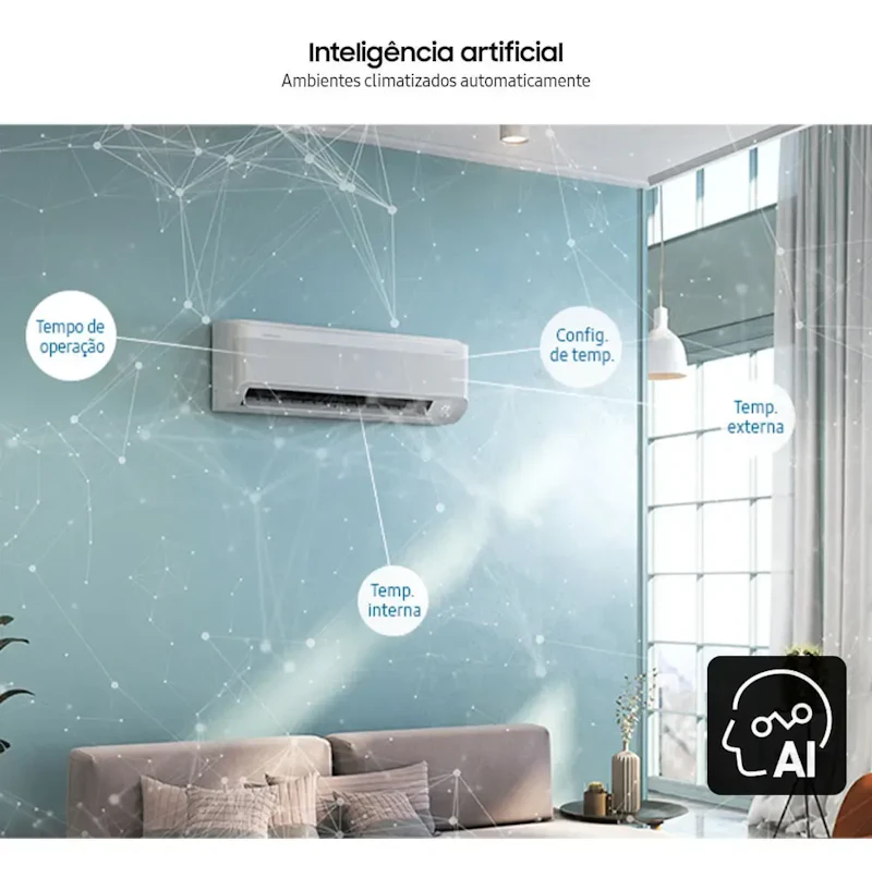 Ar-condicionado Split Samsung Windfree Ai 18.000 Btus Quente — foto 4 de 6
