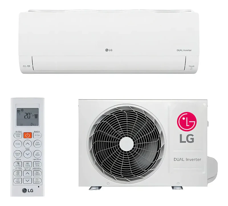 Ar Condicionado Split Hi Wall Inverter R-32 LG Dual Inverter Voice +AI 9.000 BTUs Frio