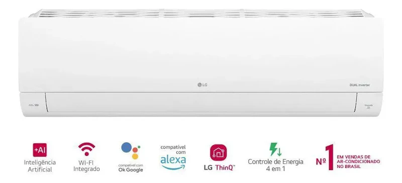 Ar Condicionado Split LG Dual Inverter AI Voice 9000 BTU Frio — foto 6 de 7